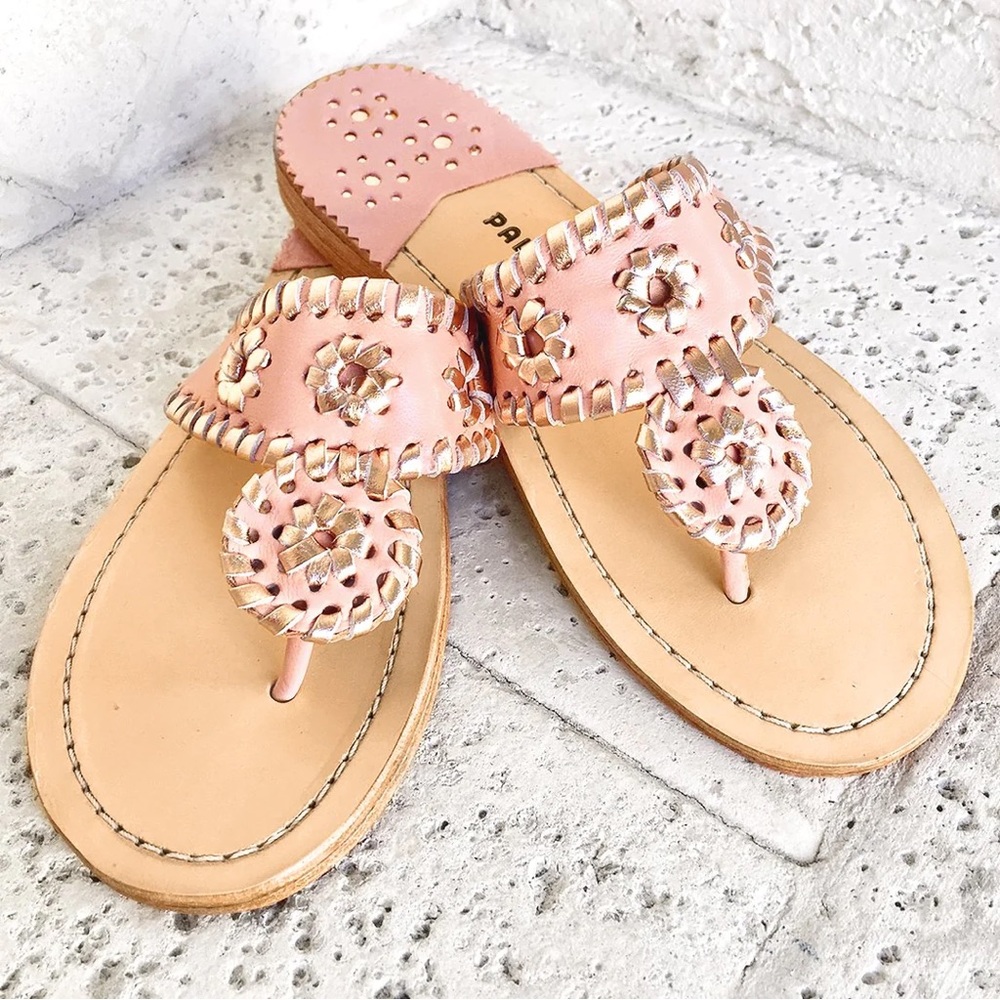 PB BLUSH / ROSE GOLD Sandals by Palm Beach Sandals | size 8.5